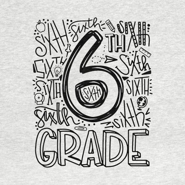 6th Sixth Grade Typography by paveldmit